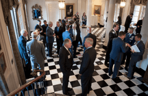 Gov. Haslam hosted members of the Tennessee Aerospace and Defense Advisory Board at a reception at the Tennessee Residence in July.