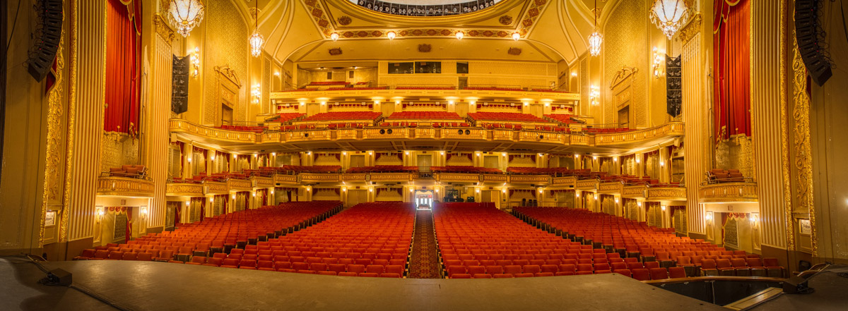 View from the stage at Orpheum Theatre in Memphis