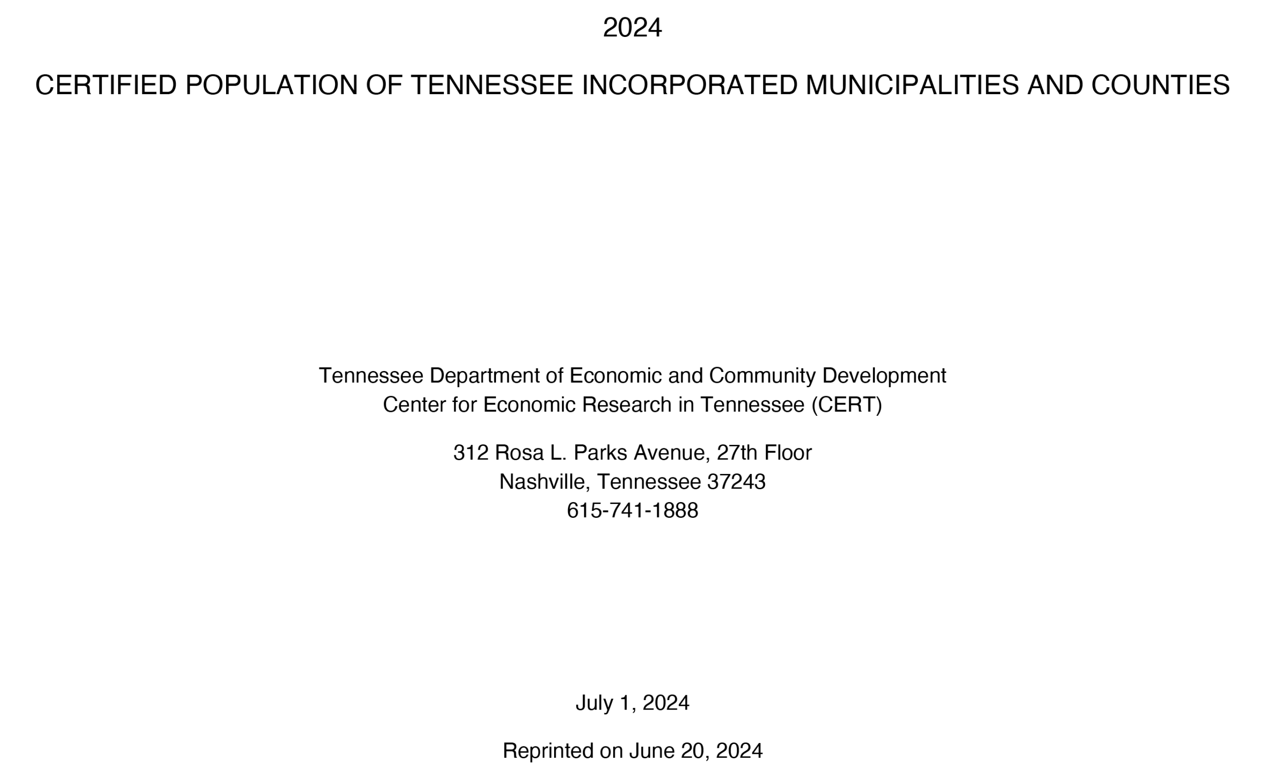 2024 Certified Population Annual Report