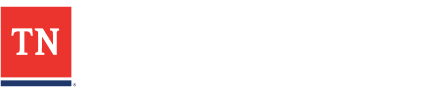 Logo for the Tennessee Department of Economic & Community Development, featuring a red square with "TN" in white and the department name in white text on a gray background.