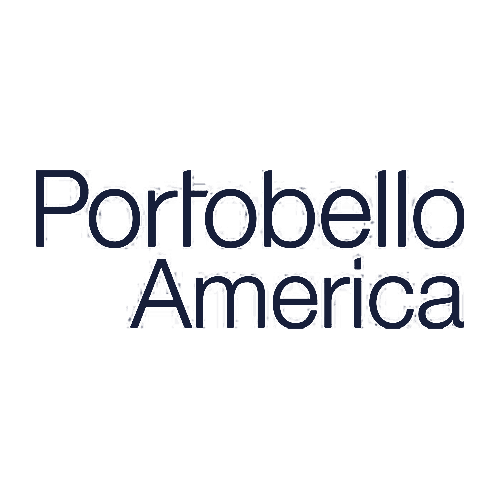The image displays the text "Portobello America" in a dark, modern sans-serif font on a plain white background.