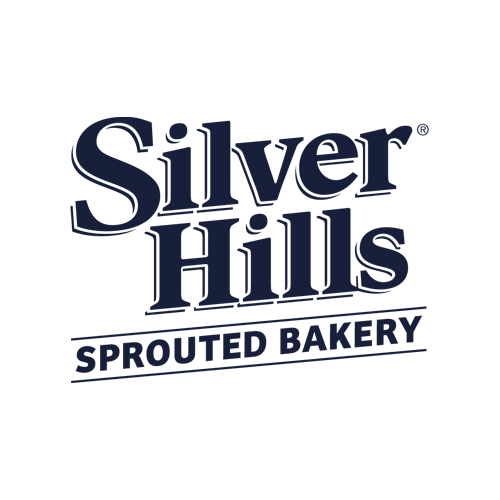 Silver Hills Sprouted Bakery logo with the text "Silver Hills" in large, bold letters above "Sprouted Bakery" in a smaller, capitalized font on a light background.